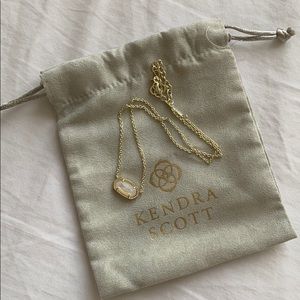 Kendra Scott - Elisa Gold Pendant Necklace, White